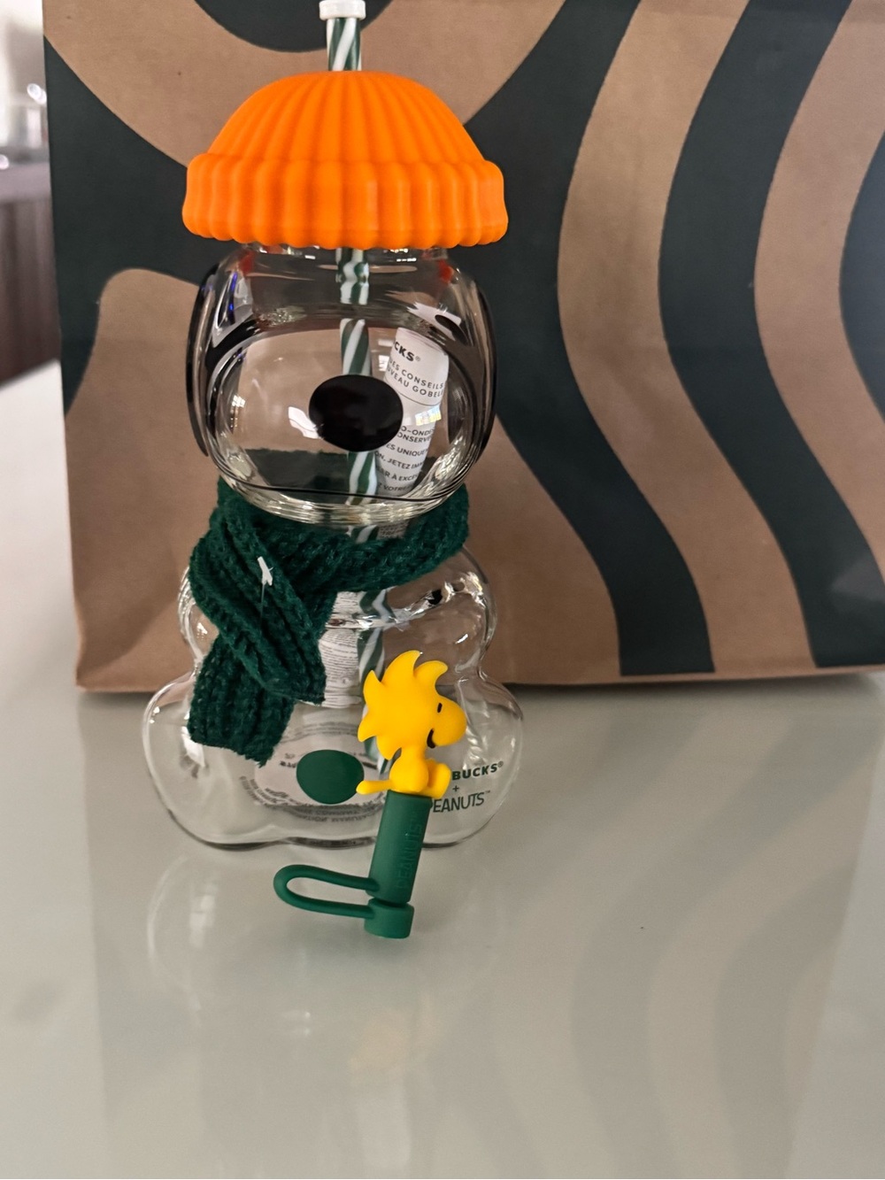 Starbucks Snoopy Exclusive collection Glass Cup